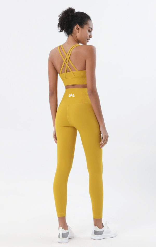 LEGGIN AMARILLO CONJUNTO MOD. HATA MOSTAZA